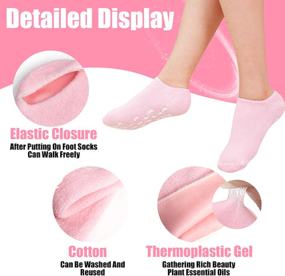 Moisturizing Spa Socks Silicone Gel Socks for Women