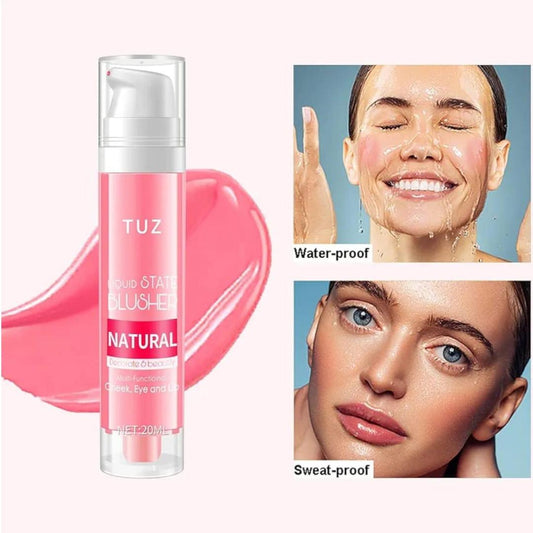Tuz Silk-Finish Liquid Blush | Weightless Natural Tint for a Radiant Glow