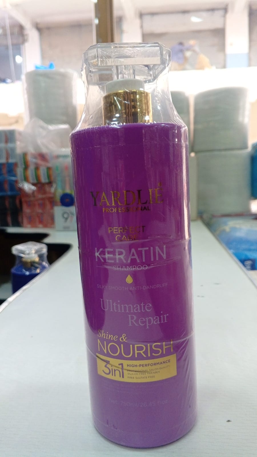 Yardlie Professional Keratin Shampoo – 750ml Anti-Dandruff & Frizz Control