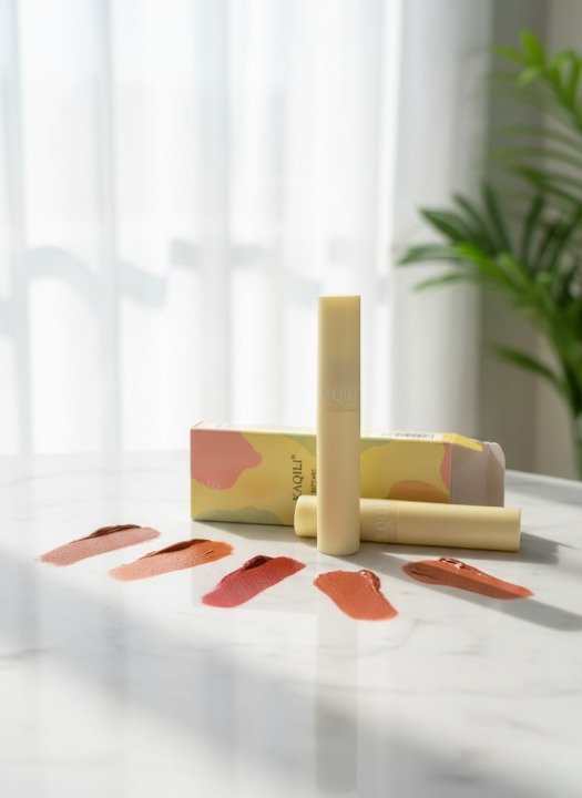 Cloud-Kissed Matte: Kaqili Soft Mist Lipgloss for a Blurred Velvet Look-Shades 1, 2, 3, 4