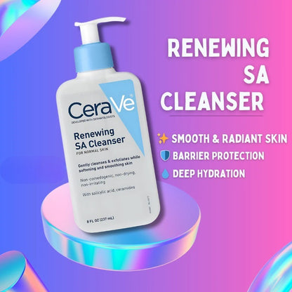 CeraVe® Renew & Resurface: SA Smoothing Cleanser (237ml)