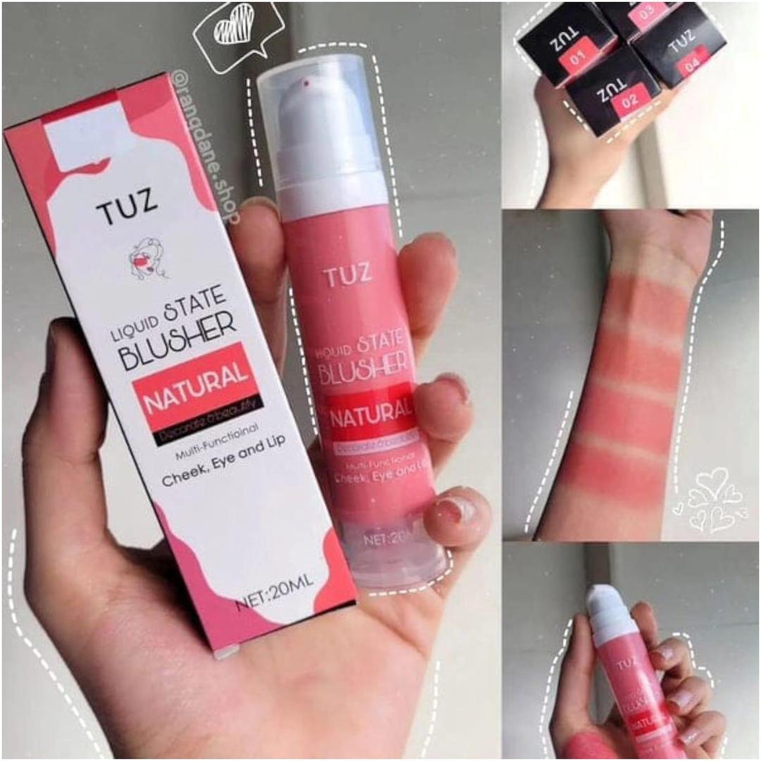 Tuz Silk-Finish Liquid Blush | Weightless Natural Tint for a Radiant Glow