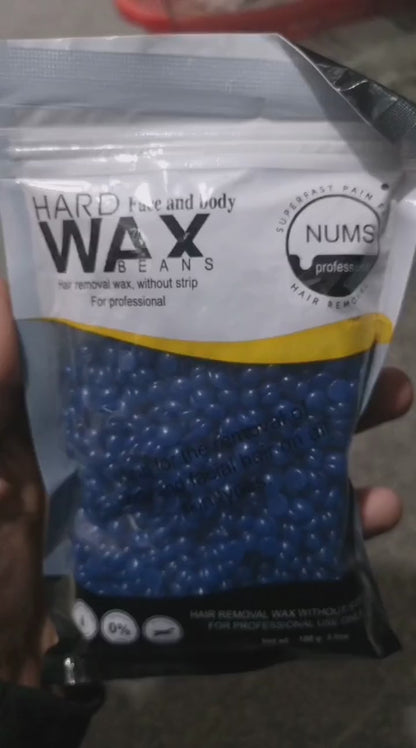 NUMS Professional Hard Wax Beans – 100g Stripless Face & Body Hair Removal